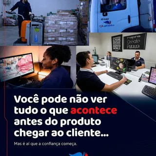 Qualidade no prazo certo: a operação começa no cuidado com o produto.